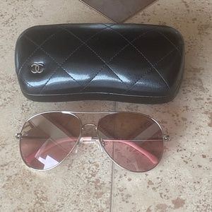 Pink Chanel Aviators